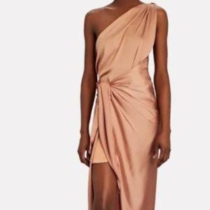 Baobab Marea Satin One-Shoulder Dress